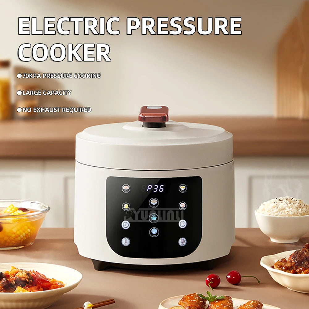 5L Electric Pressure Cooker Intelligent Kookplaat Elektrisch Touch Screen Soup Rice Cooking Electrodomésticos De Cocina