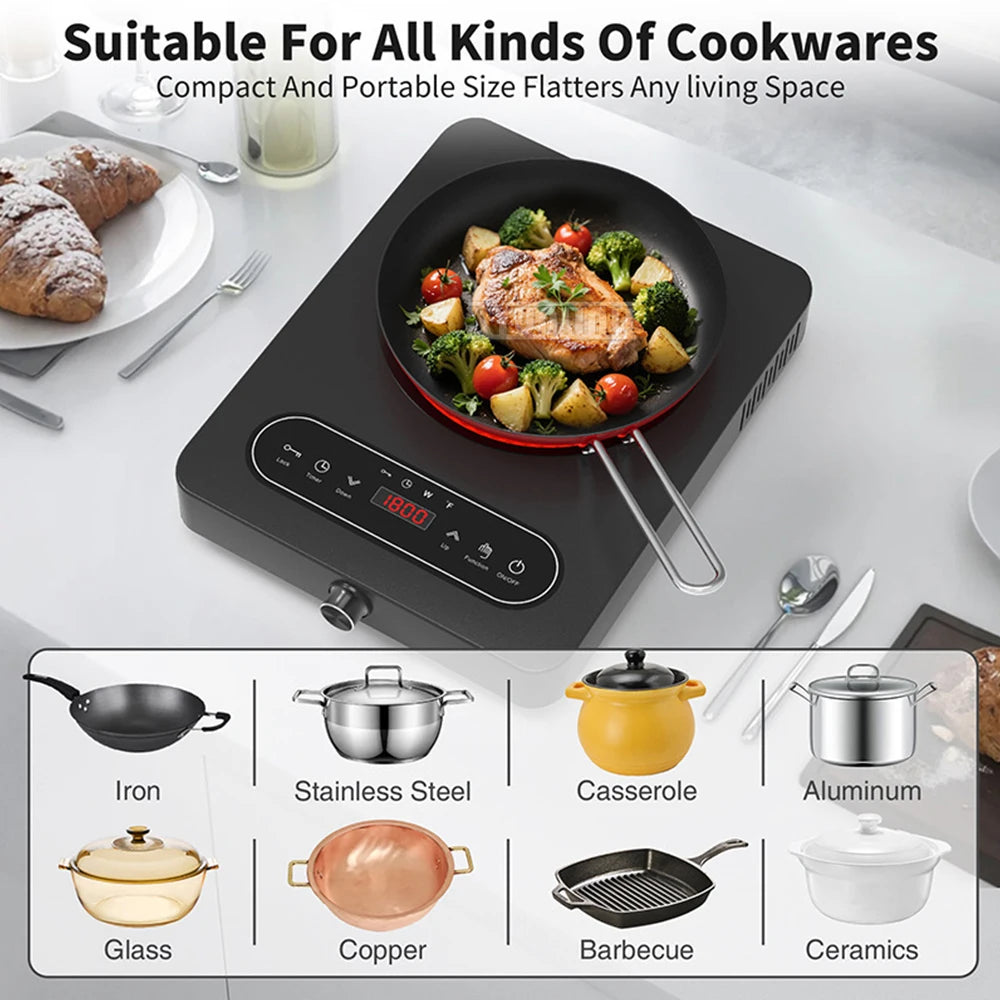 High Power Aparatos De Cocina Electricos Electric Ceramic Furnace Tea Cooking Kitchen Appliance Adjustable Temperature