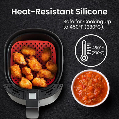 Reusable Air Fryer Pad, Silicone Non-stick Air Fryer Liner, Easy-to-clean Household Kitchen Tool, Practical Home Kitchen Gadget