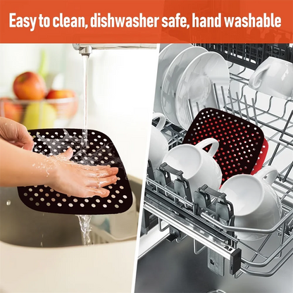 Reusable Air Fryer Pad, Silicone Non-stick Air Fryer Liner, Easy-to-clean Household Kitchen Tool, Practical Home Kitchen Gadget