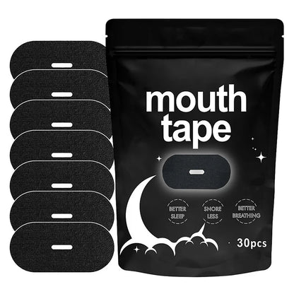 H-30Pcs Anti Snoring Sleep Strips Sticker for Adult Night Sleep Lip Nose Breathing Improving Patch Mouth Correction Sticker Tape