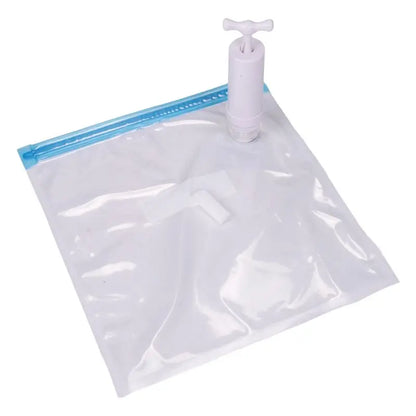 A99U Sous Vide Bags 15Pack Reusable Electric Vacuum Food Storage Save Sealer Cooker with 1 Hand Pump,2 Size Sealed Bag,4 Clip