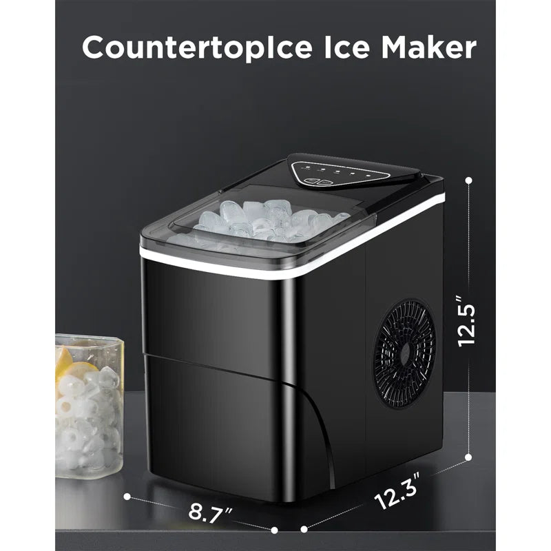Daily Production Bullet Ice Countertop Ice Maker, Self-Cleaning Ice Makers