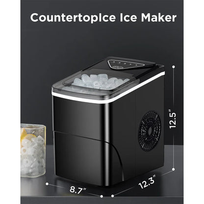 Daily Production Bullet Ice Countertop Ice Maker, Self-Cleaning Ice Makers