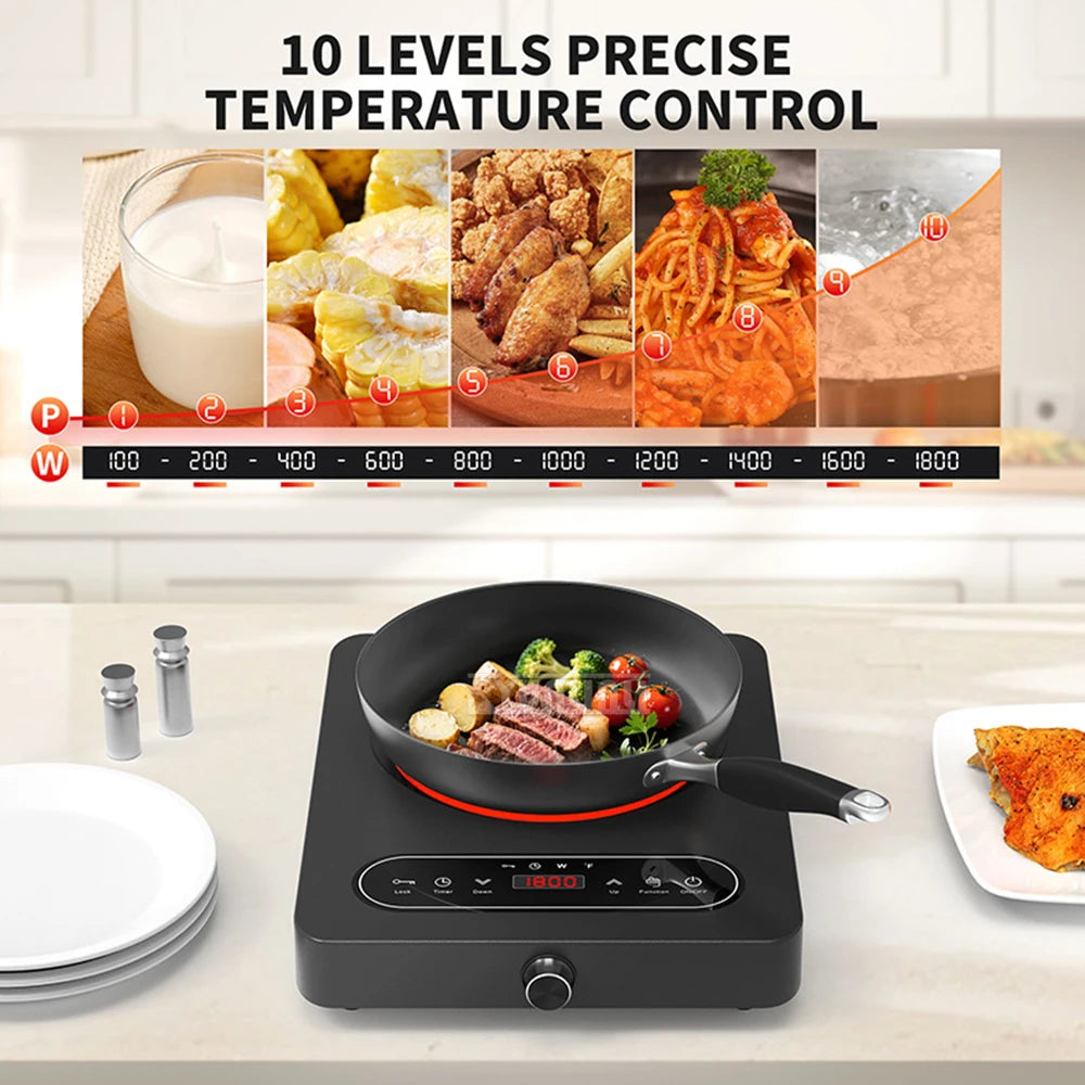 High Power Aparatos De Cocina Electricos Electric Ceramic Furnace Tea Cooking Kitchen Appliance Adjustable Temperature