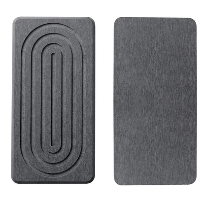 Faucet Mats Diatom Mud Kitchen Sink Water Absorbent Stone Sink Tray Fast Drying Sink Wash Diatomite Mats Bathroom Counter 2PC
