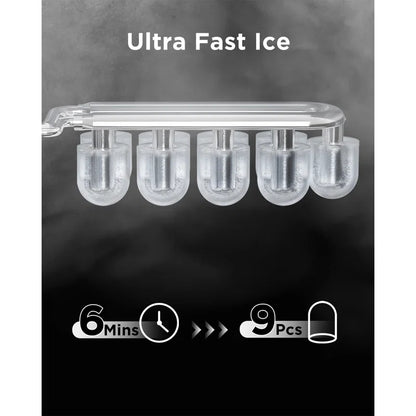 Daily Production Bullet Ice Countertop Ice Maker, Self-Cleaning Ice Makers