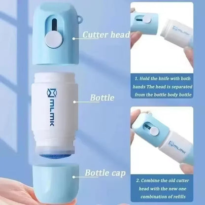 2 In 1 Express Tool Thermal Paper Correction Liquid Package Unpacking Knife Home Office Identity Data Security Protection Liquid