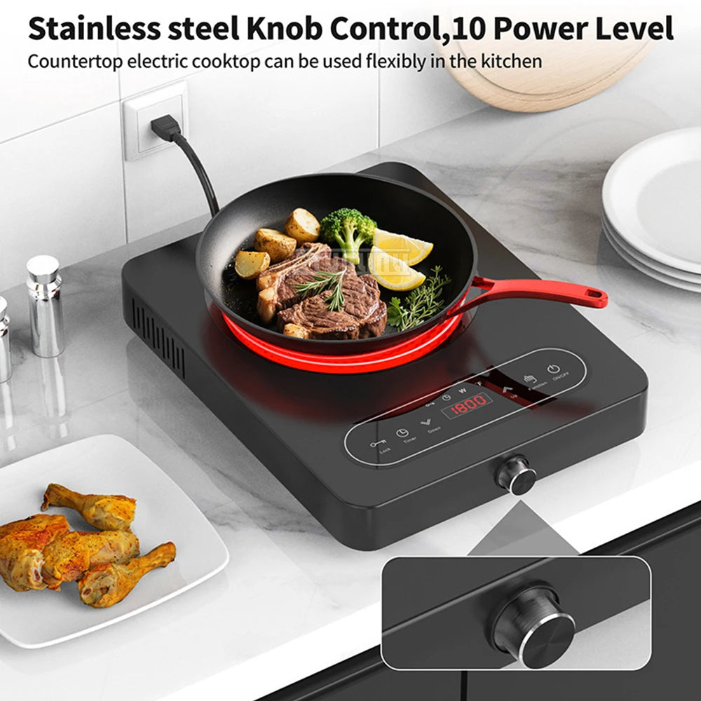 High Power Aparatos De Cocina Electricos Electric Ceramic Furnace Tea Cooking Kitchen Appliance Adjustable Temperature