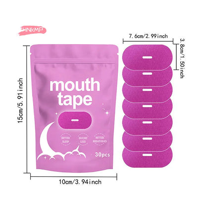 H-30Pcs Anti Snoring Sleep Strips Sticker for Adult Night Sleep Lip Nose Breathing Improving Patch Mouth Correction Sticker Tape
