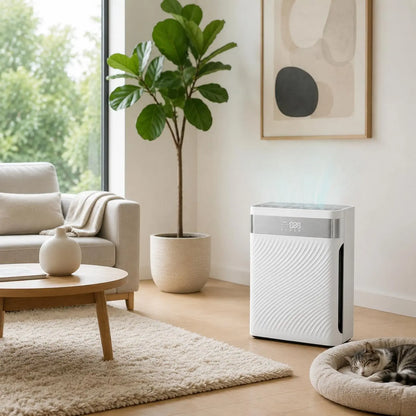 Pet Air Purifier Strong Suction Pet Hair Air Purifier Home Appliance Odor Removal Activated Carbon Filter for Living Room