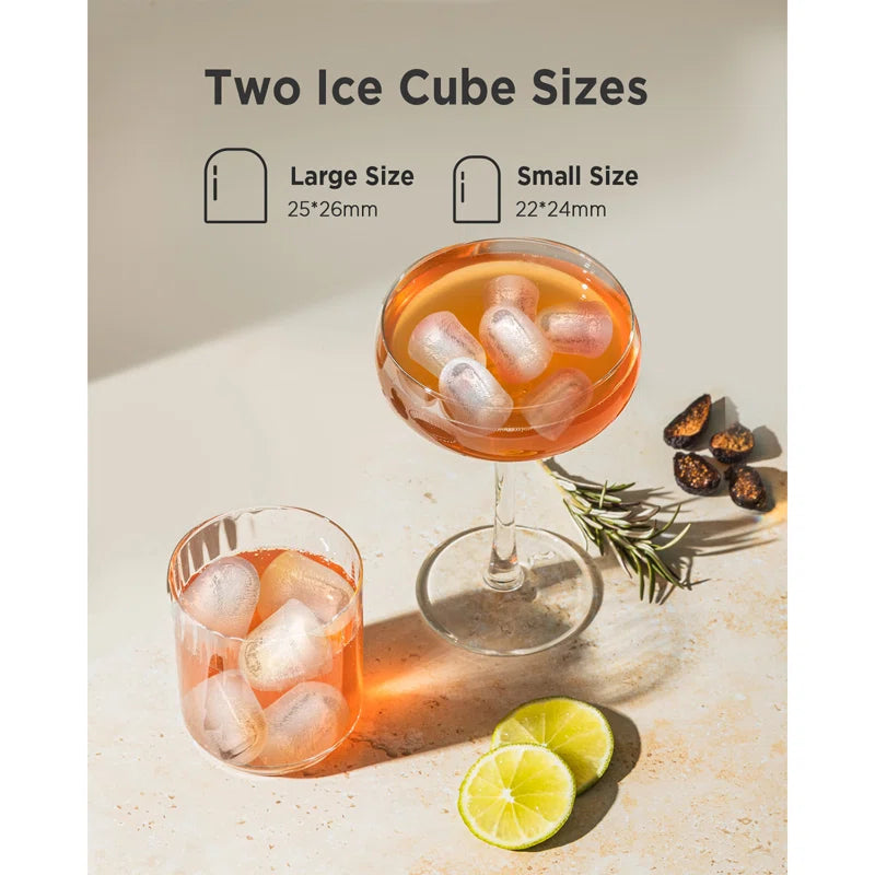 Daily Production Bullet Ice Countertop Ice Maker, Self-Cleaning Ice Makers