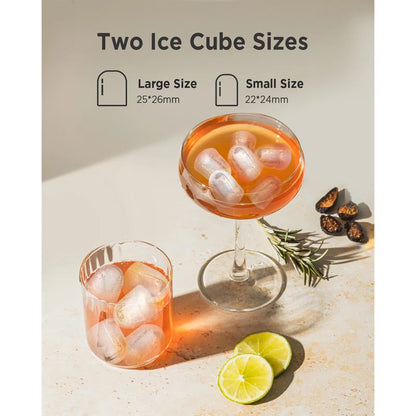 Daily Production Bullet Ice Countertop Ice Maker, Self-Cleaning Ice Makers
