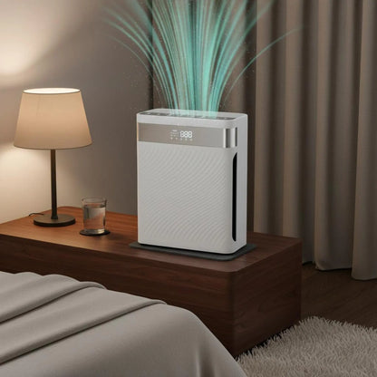 Pet Air Purifier Strong Suction Pet Hair Air Purifier Home Appliance Odor Removal Activated Carbon Filter for Living Room